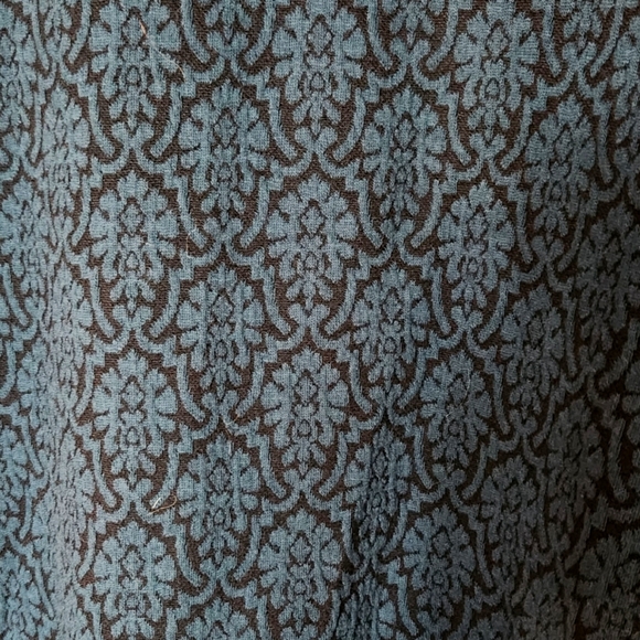 LOFT Sleeveless Blue Patterned Dress - Picture 2 of 5